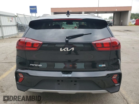 2022 Kia Niro LX with VIN KNDCB3LCXN5507206, listed as a Copart auction lot 65846084 with 29,197 mi miles and Salvage Title. Bid and sale history available at carsss.com. Image 6.