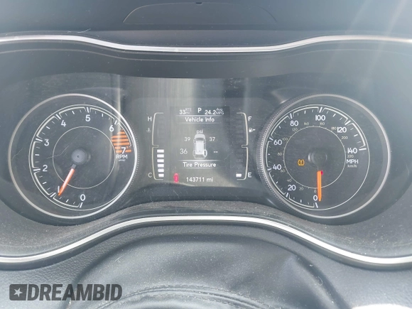 2019 Jeep Cherokee Latitude Plus with VIN 1C4PJLLB3KD377525, listed as a IAAI auction lot 41894239 with 143,711 mi miles and . Bid and sale history available at DreamBid. Image 7.