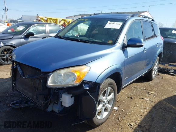 2010 Toyota RAV4 Ltd with VIN JTMDK4DV6AD010700, listed as a IAAI auction lot 41816676 with 225,110 mi miles. Bid and sale history available at carsss.com. Image 2.