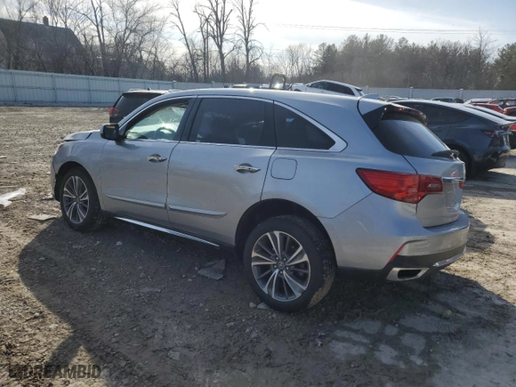 2019 Acura MDX w/Technology Pkg with VIN 5J8YD4H53KL030353, listed as a Copart auction lot 48529185 with 0 mi miles and Non Repairable. Bid and sale history available at carsss.com. Image 2.