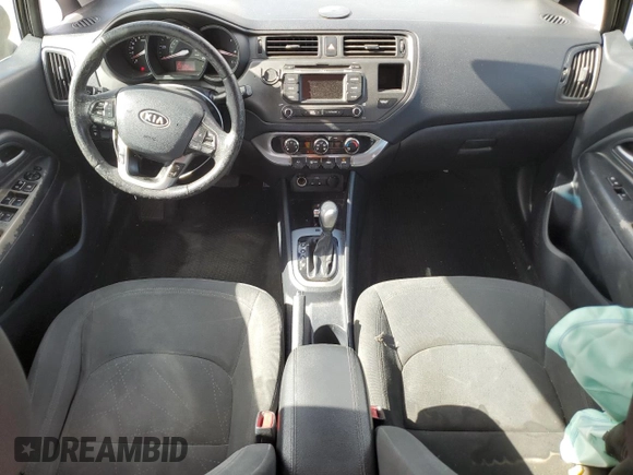 2013 Kia Rio EX with VIN KNADN4A30D6104166, listed as a Copart auction lot 56752345 with 129,708 mi miles and Salvage title. Bid and sale history available at DreamBid. Image 8.