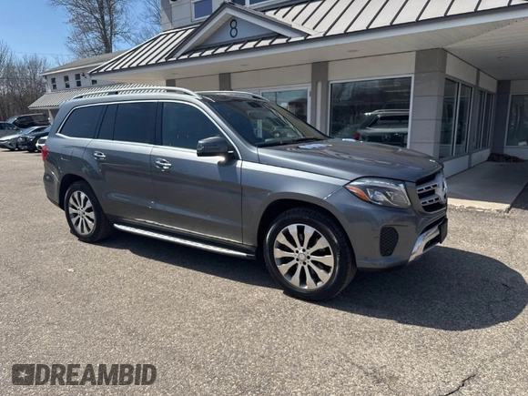 2017 Mercedes-Benz GLS 450 z VIN 4JGDF6EE2HA841889, wystawiony jako IAAI lot #42018420 z przebiegiem 168 629 mil mil oraz . Historia ofert i sprzedaży dostępna na DreamBid. Obrazek 1.