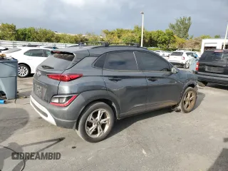 2022 Hyundai Kona SEL with VIN KM8K62ABXNU843332, listed as a Copart auction lot 47284405 with 40,412 mi miles and Salvage Title. Bid and sale history available at DreamBid. Image 3.