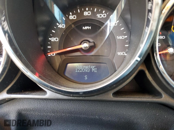 2010 Cadillac CTS Luxury with VIN 1G6DE5EG4A0132771, listed as a Copart auction lot 48871435 with 122,093 mi miles and Salvage Title. Bid and sale history available at carsss.com. Image 9.