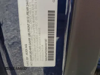 2021 Audi S5 Premium Plus z VIN WAUP4AF52MA046180, wystawiony jako Copart lot #50714185 z przebiegiem Nie podano mil oraz Szkody całkowita. Historia ofert i sprzedaży dostępna na DreamBid. Obrazek 12.