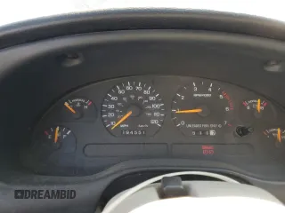 1997 Ford Mustang with VIN 1FALP404XVF156625, listed as a Copart auction lot 43497705 with 194,551 mi miles and Salvage Title. Bid and sale history available at carsss.com. Image 9.