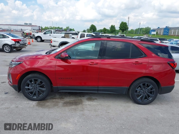 2022 Chevrolet Equinox RS with VIN 3GNAXWEV9NS181906, listed as a IAAI auction lot 42257280 with 44,492 mi miles and . Bid and sale history available at DreamBid. Image 14.
