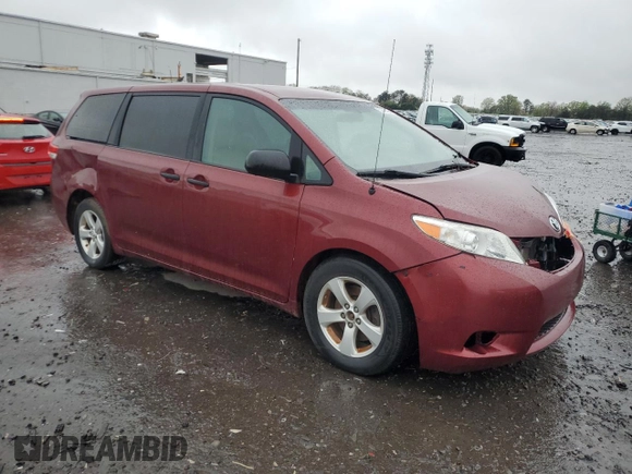 2014 Toyota Sienna L with VIN 5TDZK3DC3ES435347, listed as a Copart auction lot 52645335 with 176,370 mi miles and Clean Title. Bid and sale history available at carsss.com. Image 4.