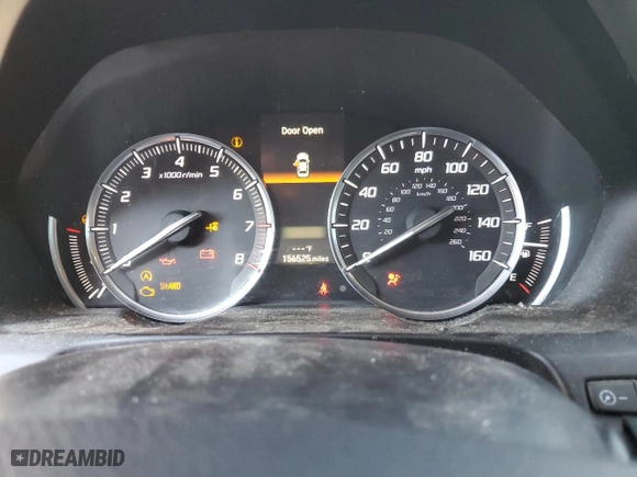 2015 Acura TLX V6 Tech with VIN 19UUB3F5XFA009132, listed as a Copart auction lot 89352365 with 156,525 mi miles and Salvage Title. Bid and sale history available at carsss.com. Image 9.