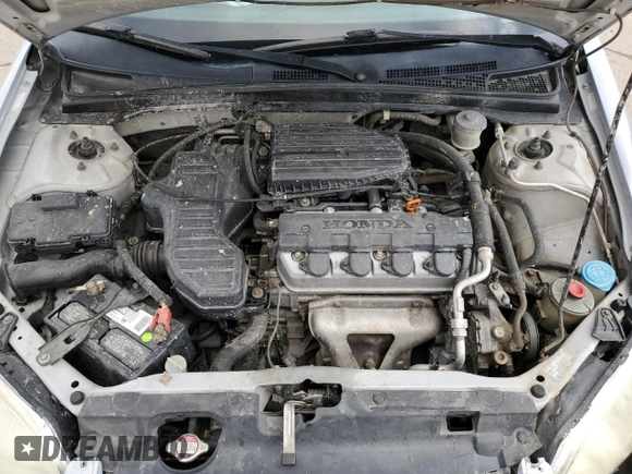 2002 Honda Civic z VIN 1HGES16152L011570, wystawiony jako Copart lot #82098904 z przebiegiem 226 050 mil mil oraz Szkoda całkowita • Salvage title. Historia ofert i sprzedaży dostępna na DreamBid. Obrazek 11.