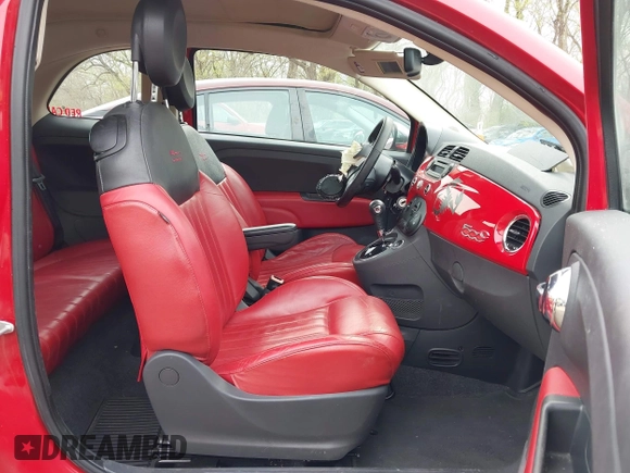 2013 FIAT 500 Lounge with VIN 3C3CFFER8DT677980, listed as a IAAI auction lot 41914691 with 95,830 mi miles and . Bid and sale history available at DreamBid. Image 5.