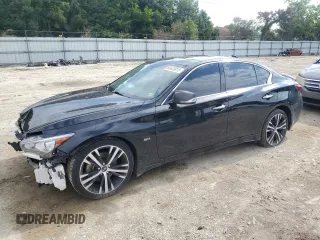 2019 Infiniti Q50 Luxe с VIN JN1EV7ARXKM593782, выставлен на аукционе Copart как лот 60459915 с пробегом 64 285 миль миль и Списание • Salvage title. История ставок и продаж доступна на DreamBid. Изображение 1.