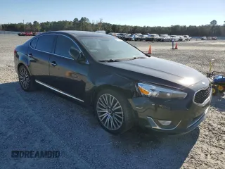 2015 Kia Cadenza Premium with VIN KNALN4D78F5182021, listed as a Copart auction lot 82618144 with 130,251 mi miles and Salvage Title. Bid and sale history available at carsss.com. Image 4.