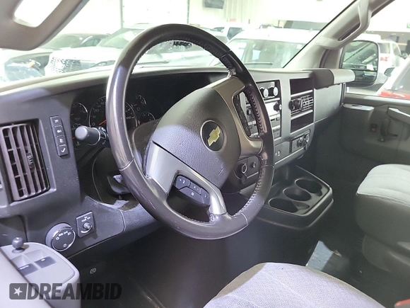 2019 Chevrolet Express Cargo with VIN 1GCWGAFPXK1368408, listed as a IAAI auction lot 42682889 with 154,668 mi miles and . Bid and sale history available at DreamBid. Image 23.