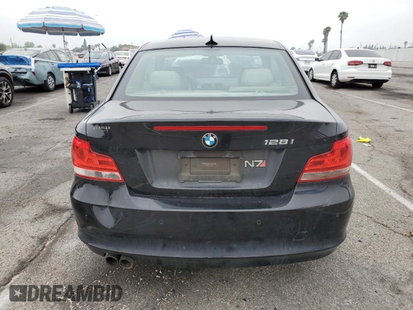 2013 BMW 1 Series 128i with VIN WBAUP7C56DVP24696, listed as a Copart auction lot 55319765 with 145,505 mi miles and Clean Title. Bid and sale history available at carsss.com. Image 6.