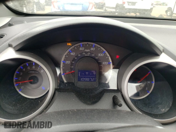 2010 Honda Fit Sport with VIN JHMGE8H68AS005586, listed as a Copart auction lot 57582755 with 109,872 mi miles and Salvage title. Bid and sale history available at DreamBid. Image 9.