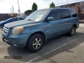 2007 Honda Pilot EX-L with VIN 5FNYF285X7B020443, listed as a Copart auction lot 56336725 with 305,438 mi miles and Salvage title. Bid and sale history available at DreamBid. Image 1.