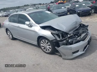 2013 Honda Accord Sdn EX-L with VIN 1HGCR2F82DA216638, listed as a IAAI auction lot 41955781 with 147,974 mi miles. Bid and sale history available at carsss.com. Image 1.