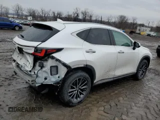 2022 Lexus NX with VIN 2T2GGCEZXNC002950, listed as a Copart auction lot 46861575 with 51,362 mi miles and Salvage Title. Bid and sale history available at carsss.com. Image 3.