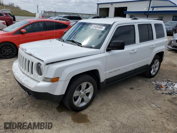 2014 Jeep Patriot Limited with VIN 1C4NJPCB3ED825135, listed as a Copart auction lot 54454985 with 106,164 mi miles and Clean title. Bid and sale history available at DreamBid. Image 1.