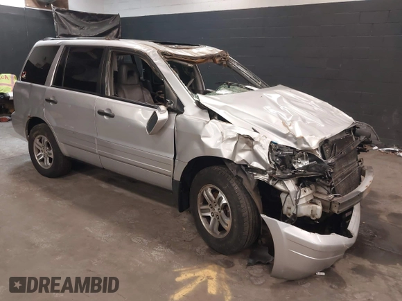 2005 Honda Pilot EX-L with VIN 5FNYF18635B056717, listed as a IAAI auction lot 42197100 with 80,400 mi miles and . Bid and sale history available at DreamBid. Image 1.