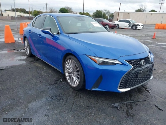 2022 Lexus IS with VIN JTHDA1D22N5121234, listed as a IAAI auction lot 41796892 with 63,902 mi miles. Bid and sale history available at carsss.com. Image 1.
