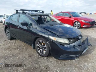 2014 Honda Civic Sedan EX with VIN 19XFB2F82EE082888, listed as a IAAI auction lot 41911732 with 183,450 mi miles. Bid and sale history available at carsss.com. Image 1.