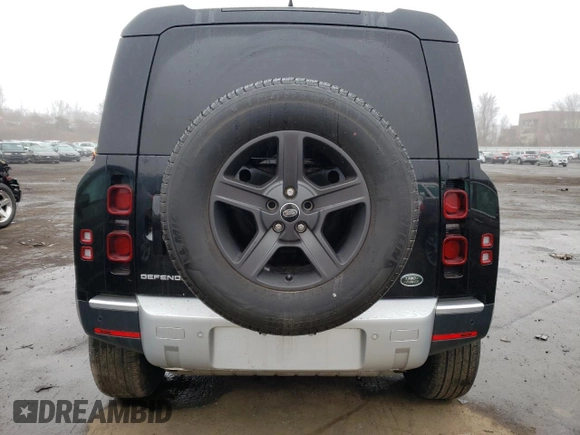2022 Land Rover Defender S with VIN SALEJ7RX9N2087686, listed as a Copart auction lot 48174655 with 61,484 mi miles and Salvage title. Bid and sale history available at DreamBid. Image 6.