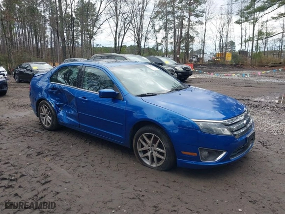 2012 Ford Fusion SEL with VIN 3FAHP0JA8CR117602, listed as a IAAI auction lot 41811429 with 147,274 mi miles. Bid and sale history available at carsss.com. Image 1.