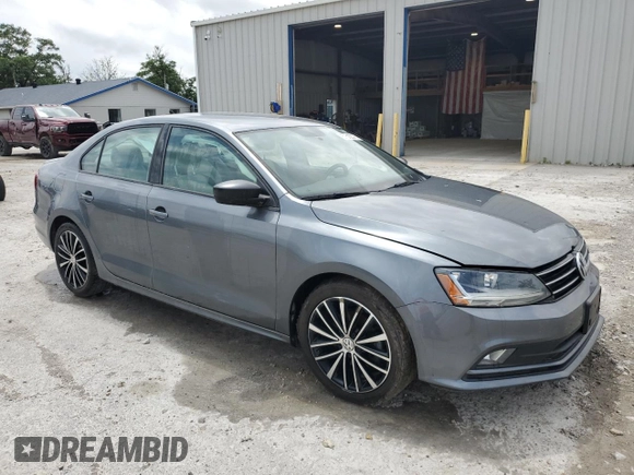 2017 Volkswagen Jetta Sport with VIN 3VWD17AJ9HM405584, listed as a Copart auction lot 57512375 with 128,484 mi miles and Salvage title. Bid and sale history available at DreamBid. Image 4.