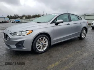 2020 Ford Fusion SE with VIN 3FA6P0HD3LR142902, listed as a Copart auction lot 51999185 with 43,220 mi miles and Salvage Title. Bid and sale history available at carsss.com. Image 1.