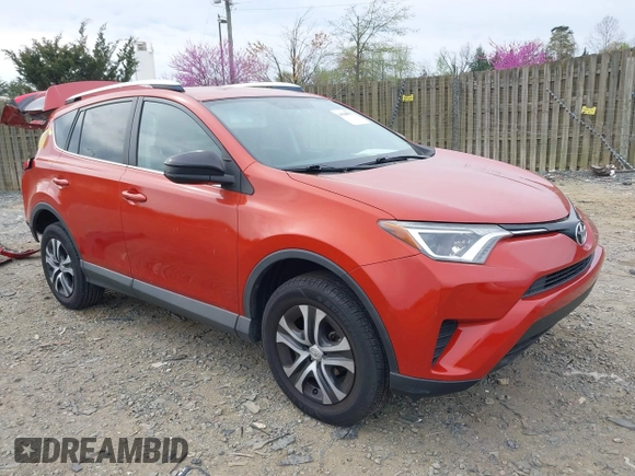 2016 Toyota RAV4 LE with VIN 2T3BFREV6GW516014, listed as a IAAI auction lot 41940997 with 74,129 mi miles. Bid and sale history available at carsss.com. Image 1.