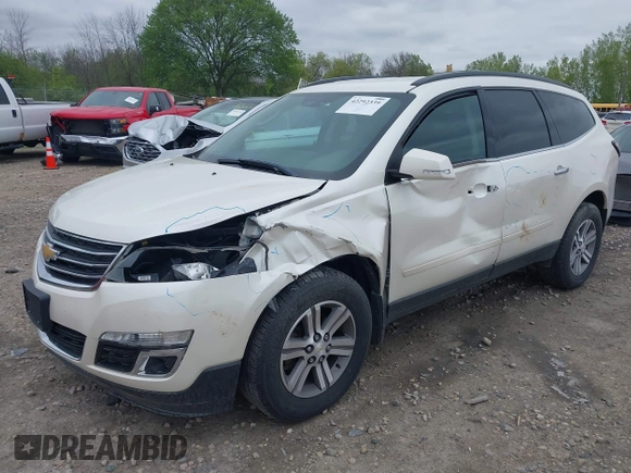 2015 Chevrolet Traverse LT with VIN 1GNKVGKD2FJ280517, listed as a IAAI auction lot 42292339 with 142,841 mi miles and . Bid and sale history available at DreamBid. Image 20.