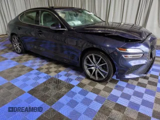 2023 Genesis G70 2.0T with VIN KMTG34TA0PU132391, listed as a Copart auction lot 72075974 with 17,479 mi miles and Salvage Title. Bid and sale history available at DreamBid. Image 4.