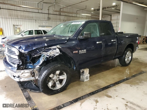 2016 Ram 1500 Big Horn with VIN 1C6RR7GT7GS258155, listed as a Copart auction lot 51526575 with 82,005 mi miles and Salvage Title. Bid and sale history available at carsss.com. Image 1.