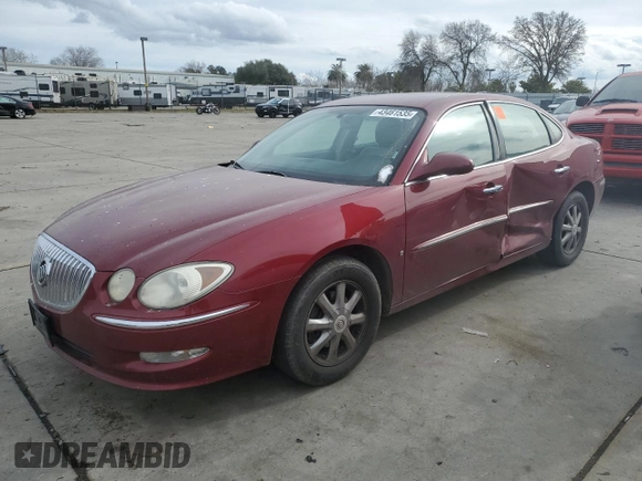 2009 Buick LaCrosse CXL with VIN 2G4WD582791100823, listed as a Copart auction lot 43461535 with 75,753 mi miles and Salvage Title. Bid and sale history available at carsss.com. Image 1.