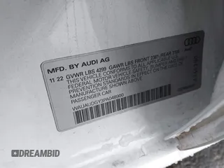 2023 Audi A3 Premium with VIN WAUAUDGY3PA048900, listed as a IAAI auction lot 41783283 with 14,585 mi miles. Bid and sale history available at carsss.com. Image 9.