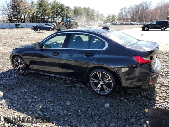 2020 BMW 3 Series 330i xDrive with VIN 3MW5R7J06L8B31086, listed as a Copart auction lot 50706325 with 42,734 mi miles and Salvage Title. Bid and sale history available at carsss.com. Image 2.