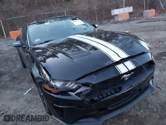 2019 Ford Mustang EcoBoost with VIN 1FA6P8TH0K5150594, listed as a IAAI auction lot 40997411 with 91,603 mi miles and . Bid and sale history available at carsss.com. Image 1.