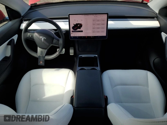 2022 Tesla Model Y Performance with VIN 7SAYGDEF6NF337996, listed as a Copart auction lot 56039515 with 16,468 mi miles and Salvage title. Bid and sale history available at DreamBid. Image 15.