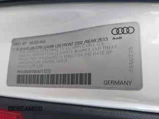 2019 Audi A4 Premium z VIN WAUDNAF4XKA017272, wystawiony jako IAAI lot #41332834 z przebiegiem 68 342 mil mil oraz . Historia ofert i sprzedaży dostępna na DreamBid. Obrazek 9.