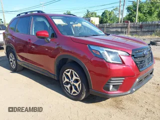 2023 Subaru Forester Premium z VIN JF2SKAEC0PH460025, wystawiony jako IAAI lot #42774474 z przebiegiem 15 677 mil mil oraz . Historia ofert i sprzedaży dostępna na DreamBid. Obrazek 1.