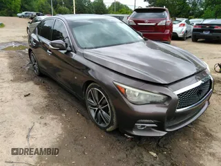 2014 Infiniti Q50 Premium z VIN JN1BV7AP0EM683304, wystawiony jako IAAI lot #42299793 z przebiegiem 195 328 mil mil oraz . Historia ofert i sprzedaży dostępna na DreamBid. Obrazek 1.