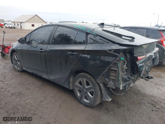 2019 Toyota Prius L Eco with VIN JTDKARFU2K3075952, listed as a IAAI auction lot 41686956 with 81,000 mi miles. Bid and sale history available at carsss.com. Image 3.