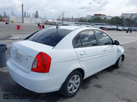 2011 Hyundai Accent GLS with VIN KMHCN4ACXBU619503, listed as a IAAI auction lot 42047496 with 131,135 mi miles. Bid and sale history available at carsss.com. Image 4.