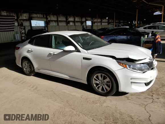 2016 Kia Optima LX with VIN KNAGT4L38G5106693, listed as a Copart auction lot 53914455 with 0 mi miles and Salvage Title. Bid and sale history available at carsss.com. Image 4.