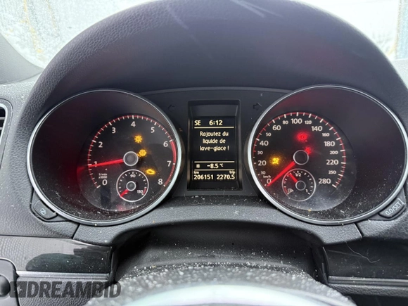 2011 Volkswagen GTI z VIN WVWGV7AJ9BW223203, wystawiony jako Copart lot #44081195 z przebiegiem 206 151 mil mil oraz Szkoda całkowita • Salvage title. Historia ofert i sprzedaży dostępna na DreamBid. Obrazek 9.