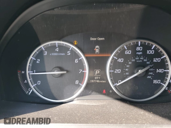 2016 Acura RDX Technology with VIN 5J8TB3H5XGL000509, listed as a Copart auction lot 54939205 with 197,746 mi miles and Salvage title. Bid and sale history available at DreamBid. Image 9.