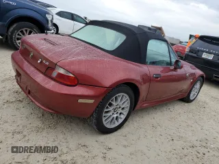 2000 BMW Z3 2.8 z VIN 4USCH3349YLF43313, wystawiony jako Copart lot #74589814 z przebiegiem 196 999 mil mil oraz Szkody całkowita. Historia ofert i sprzedaży dostępna na DreamBid. Obrazek 3.