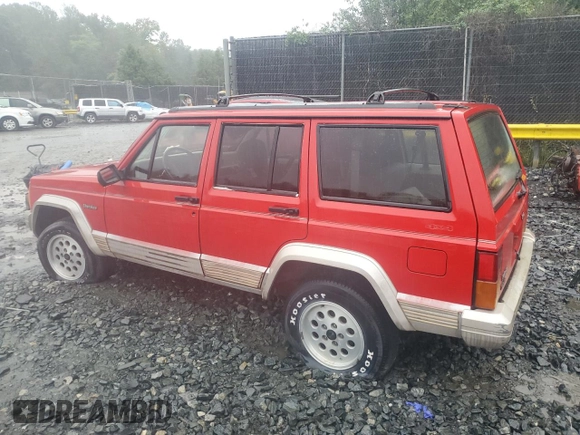 1995 Jeep Cherokee Country with VIN 1J4FJ78S5SL645499, listed as a Copart auction lot 72695794 with 62,012 mi miles and Non Repairable. Bid and sale history available at carsss.com. Image 2.